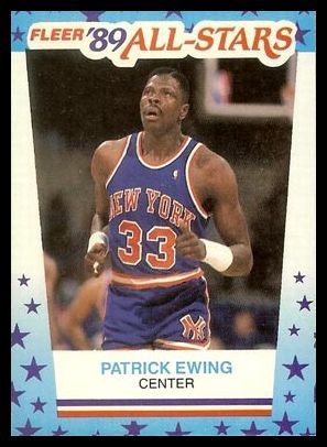 1989 Fleer Sticker 07 Patrick Ewing